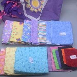 Lady Bug Love Quilt Kit in Purple Tote Bag Moda Fabrics